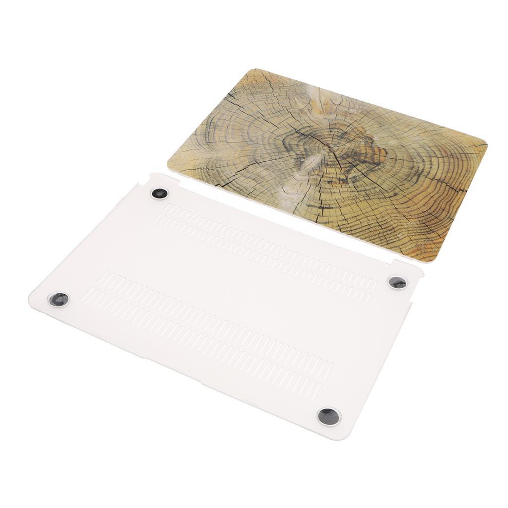 Plastic Hard Cover Case Protector Shell Wood Grain Shape for Macbook Air 13"
