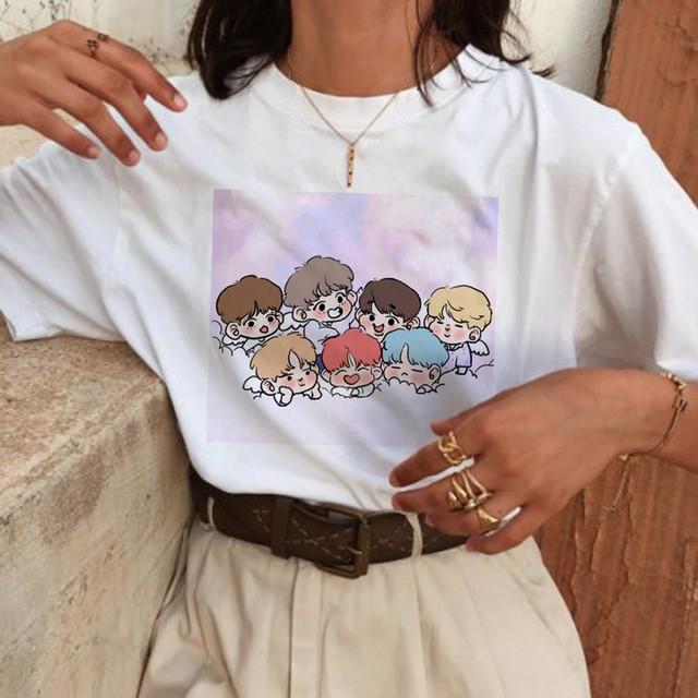 Áo Phông Mặt Thiên Sứ Bangtan Boys