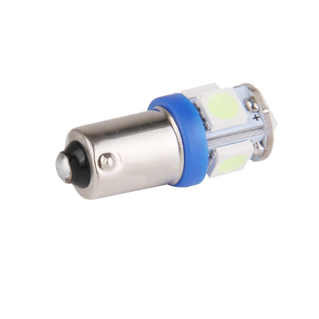 4-7pack BA9S Bayonet 12V Car LED 5050 5 SMD Ice Blue Dash Interior Light Bulb