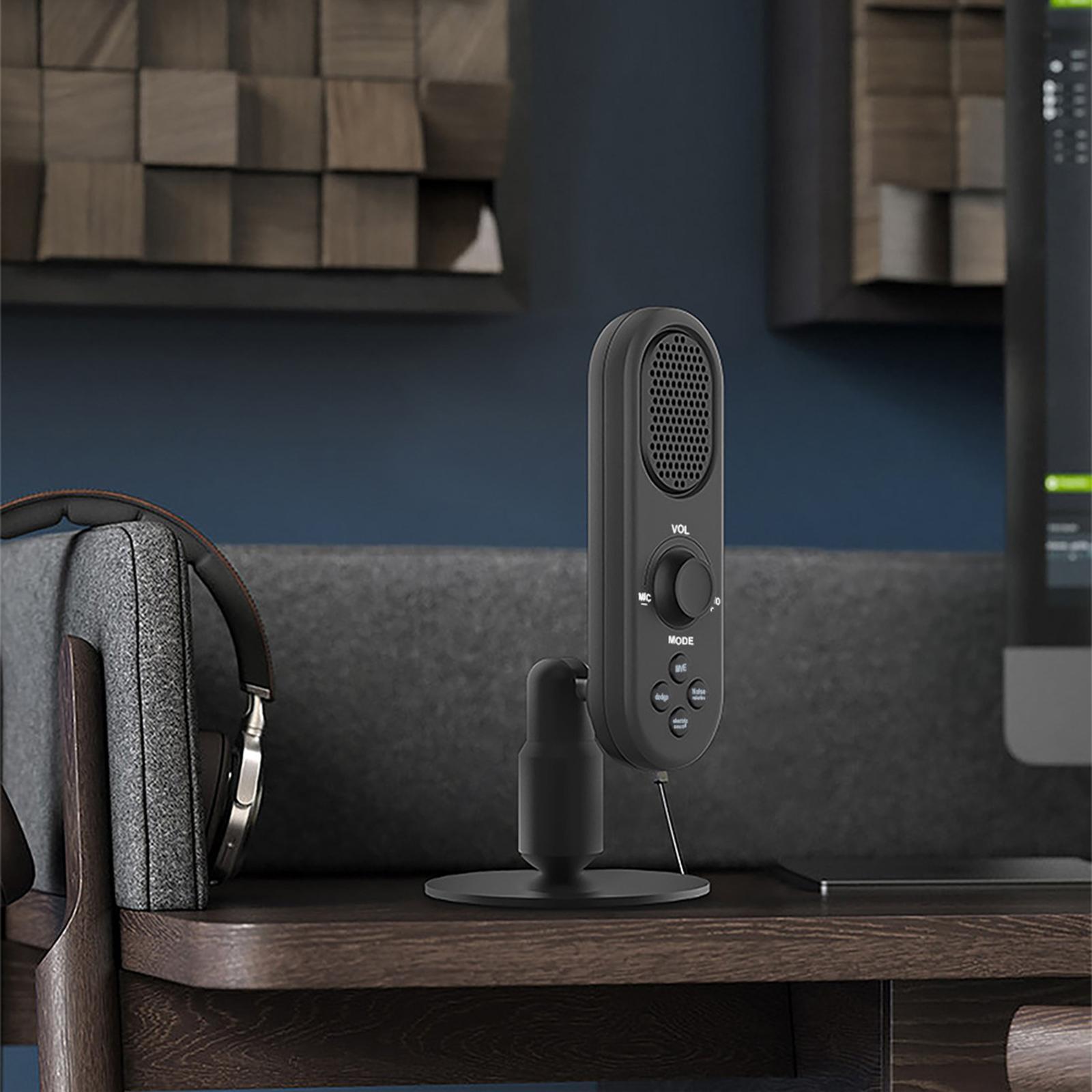 USB Condenser Microphone Speaker Plug and Play Youtube for Computer Meeting