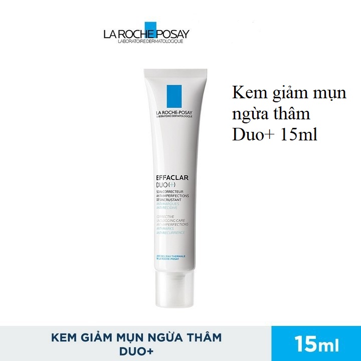 (15ml) Kem Dưỡng Giảm Mụn, Ngừa Thâm, Thông Thoáng Lỗ Chân Lông La Roche-Posay Effaclar Duo+