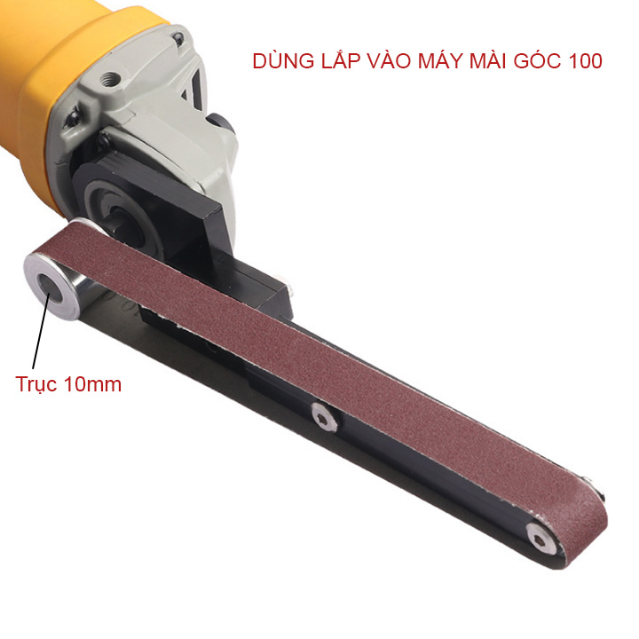 Bộ chuyển đổi máy mài góc trục D10mm thành máy mài dây kèm 2 dây mài 520x20mm hoặc chỉ 10 dây mài