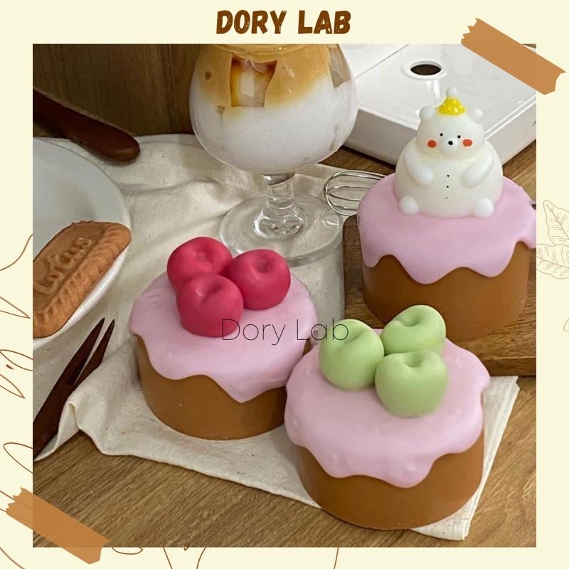 Nến Thơm Bánh Kem Cherry Handmade, Quà Tặng Sinh Nhật - Dory Lab