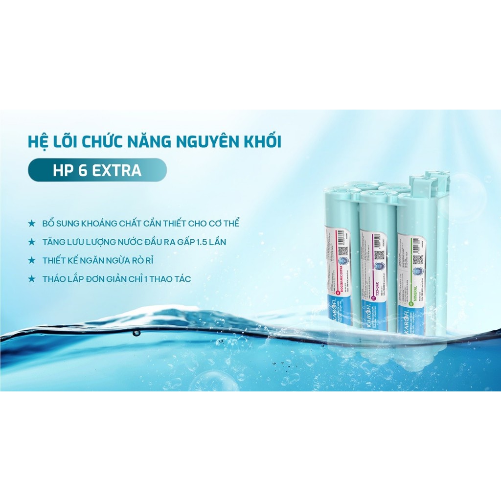 [ĐỘC QUYỀN ONLINE -Tặng Bộ Lõi ] Máy lọc nước RO 12 lõi Karofi KAQ-EC19 -BỔ SUNG HYDRO-ION KIỀM, Công nghệ AioTec, BH36 - Hàng chính hãng