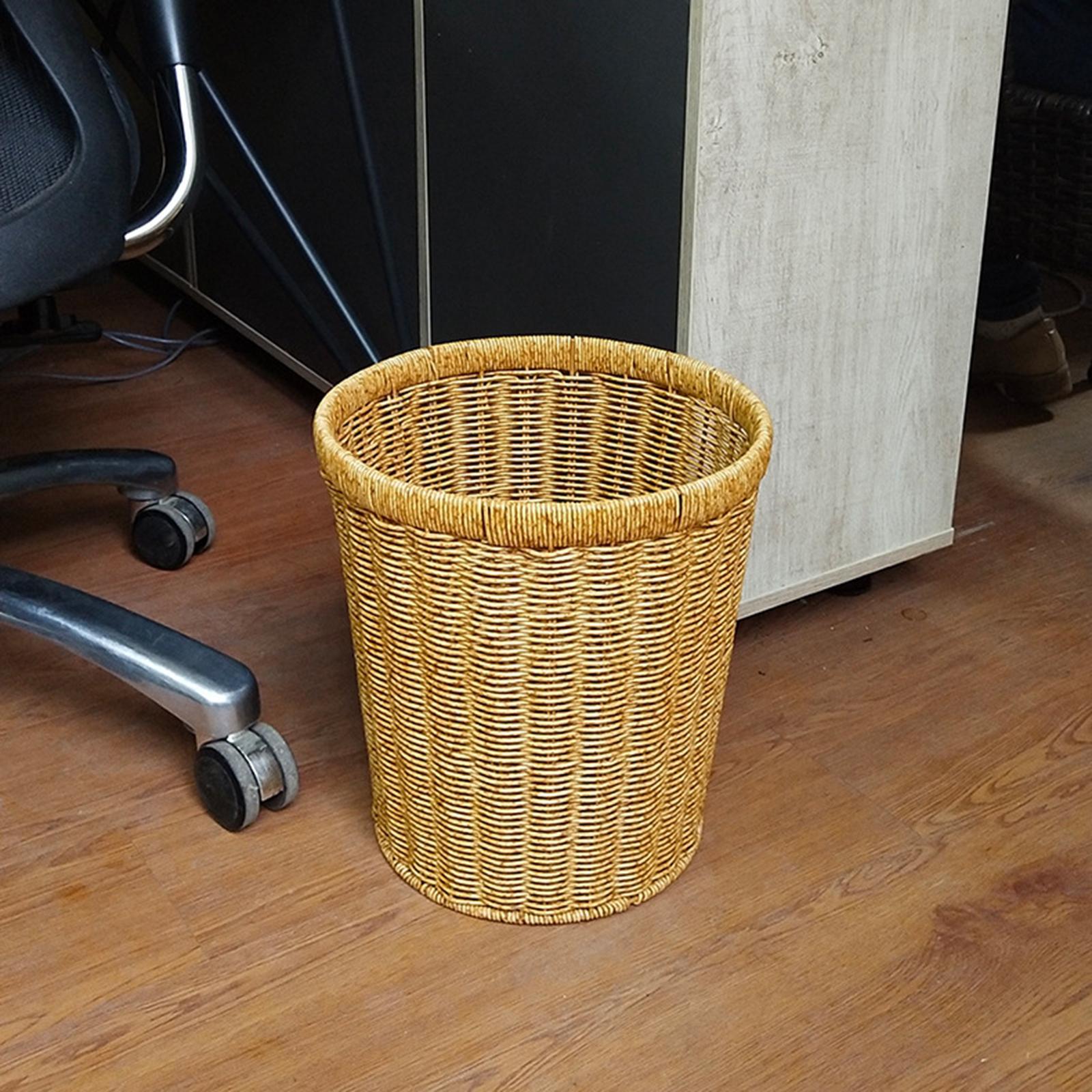 Woven Laundry Storage Baskets Kitchen Trash Basket for Laundry Room Home Living