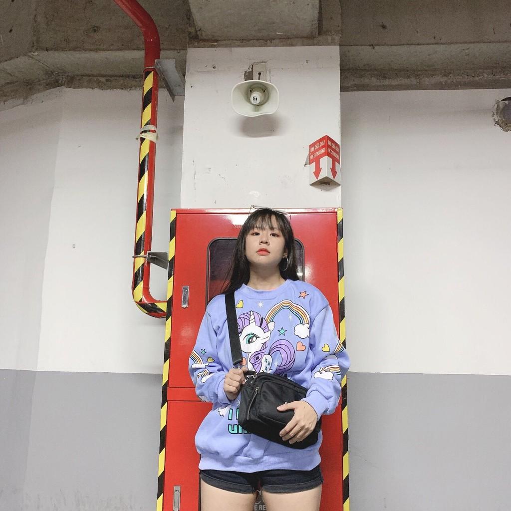 Áo sweat hàn quốc vải nỉ ngoại dày dặn, bao đẹp