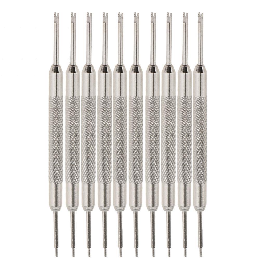 10pcs Metal Watch Band Strap Spring Bar Link Pin Remover Repair Removal Tool