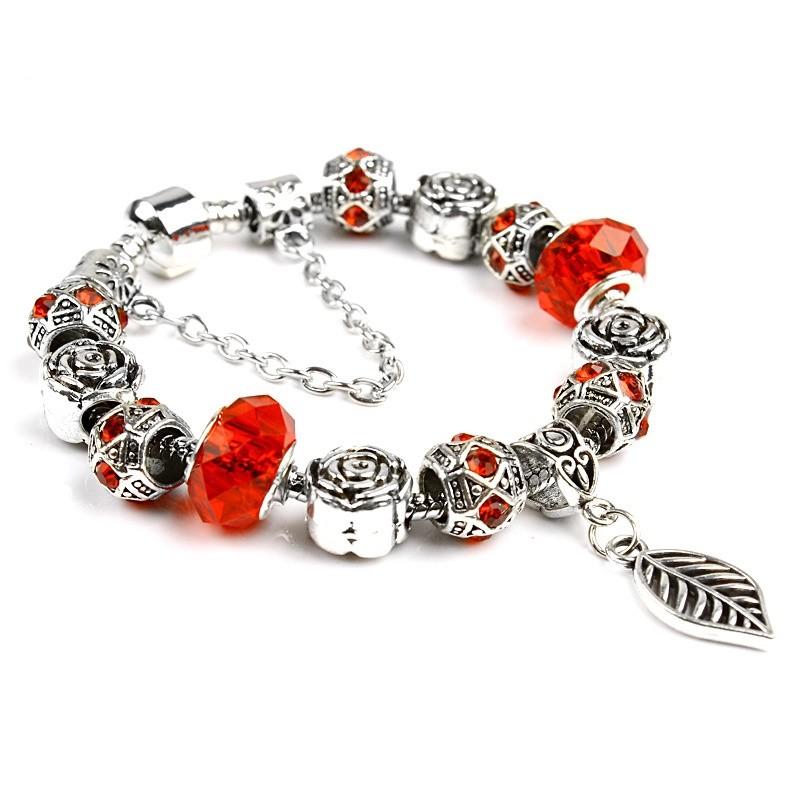 Vòng tay charm chiếc lá