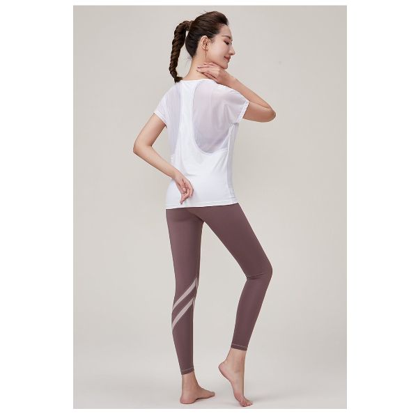 Set 3 Chi Tiết đồ tập Yoga , Gym Cao Cấp , Siêu nhẹ siêu co giãn  (áo bra có kèm mút+ quần cạp cao + áo tank ngoài )- BT81