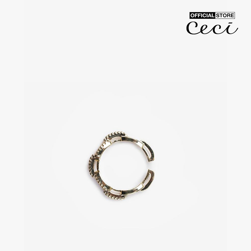 CECI - Nhẫn nữ đính đá dạng hở độc đáo CC2-01000096-27