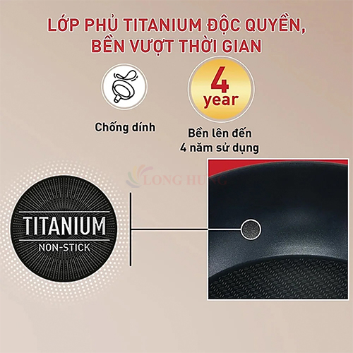 Chảo chiên chống dính đáy từ Tefal Sensations 24cm H9100414/26cm H9100514/28cm H9100614 - Hàng chính hãng