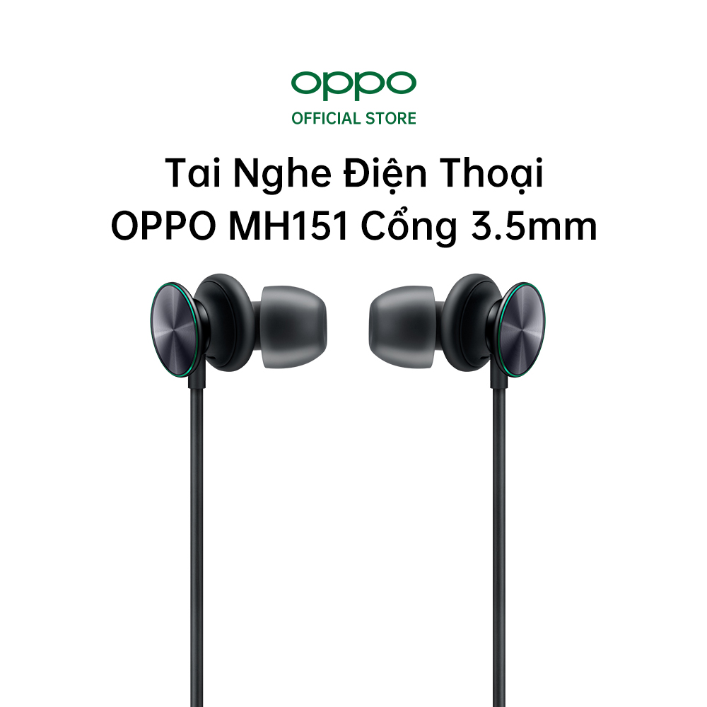 Tai Nghe Điện Thoại OPPO MH151 Cổng 3.5mm | Công Nghệ Hi-Res | Âm Thanh 3D | Hàng Chính Hãng