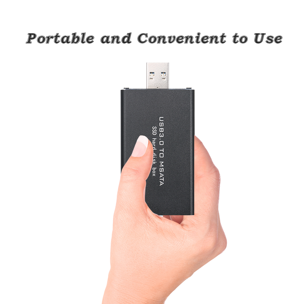 Hộp Đĩa Cứng Di Động Bên Ngoài SSD USB3.0 Sang MSATA Cho USB Trim