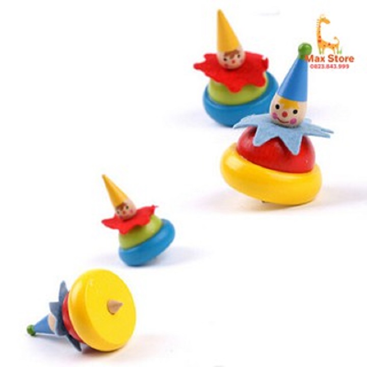 Đồ chơi gỗ Con Quay Chú Hề Đáng Yêu