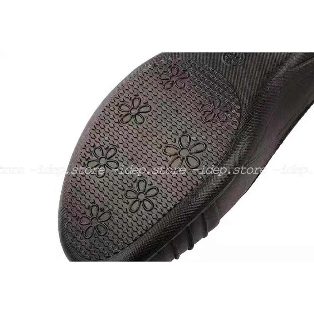 Giày búp bê - Giày nhựa đi mưa đi làm Nữ chất cao su êm chân chống trơn trượt- iDÉP GL058- Đen