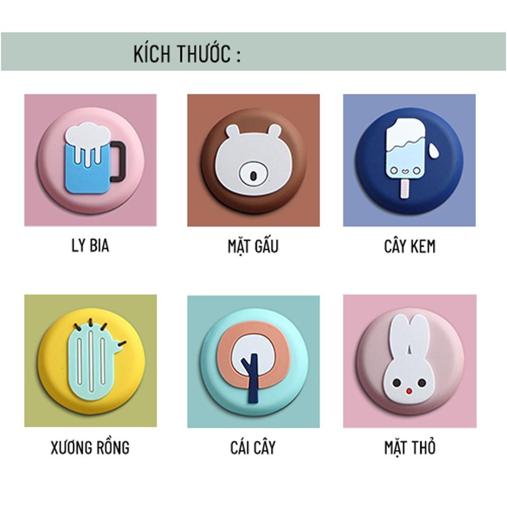 Nam châm dính bảng từ dán hít trang trí tủ lạnh chất liệu silicone hình động vật dễ thương đáng yêu