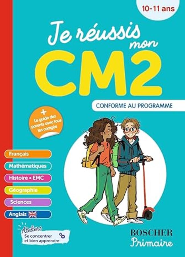 Sách học tiếng Pháp JE REUSSIS MON CM2 N.E.