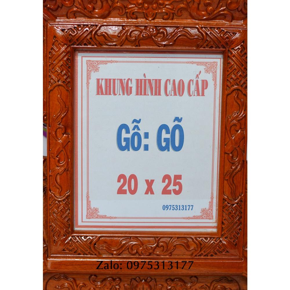 KHUNG HÌNH ẢNH THỜ GỖ GÕ 20 X 25 (01)