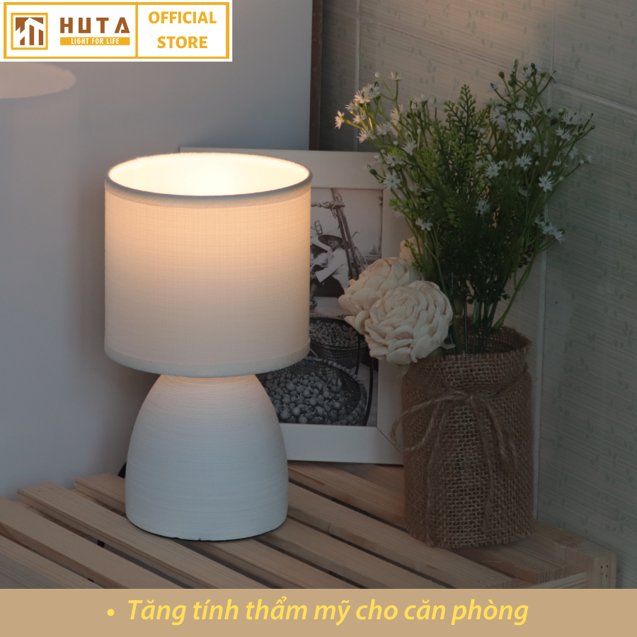 Đèn Ngủ HUTA Light For Life S2 Gốm Sứ Hiện Đại, Decor Trang Trí Phòng Ngủ, Điều Chỉnh Độ Sáng, Đèn Vàng Bóng LED Tiết Kiệm Điện