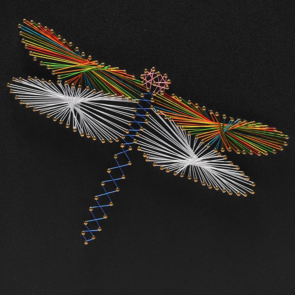 DIY Vintage String Art Kits for Childern Christmas Gift - Dragonfly Pattern