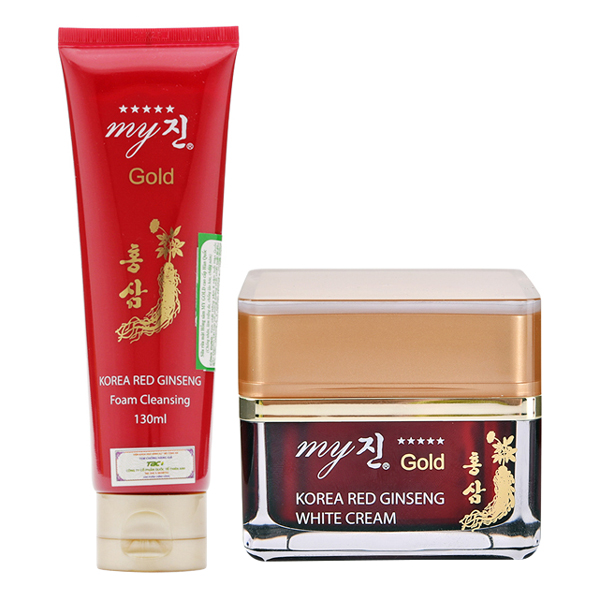 Kem Sâm Dưỡng Ẩm Và Trắng Da My Gold Korea Red Ginseng White Cream (50ml)