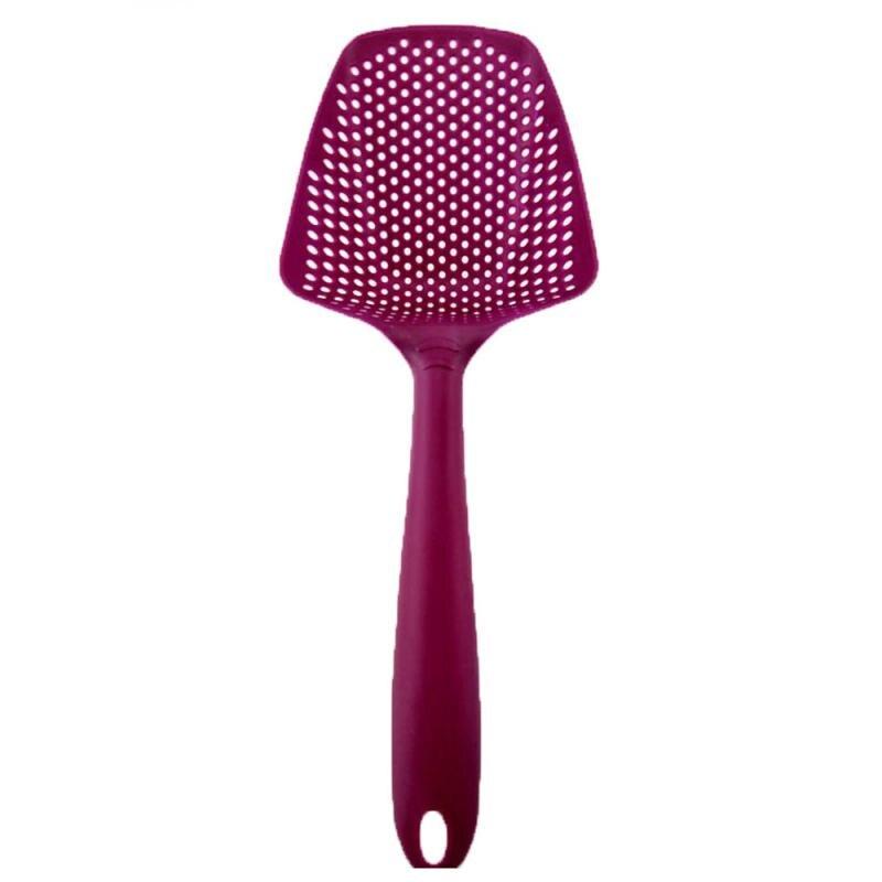 1pc Kitchen Nylon Soup Spoon Ladle Anti-scald Skimmer Kitchen Gadgets Strainer Fry Food Mesh Portable Filter Home Kitchen Tools