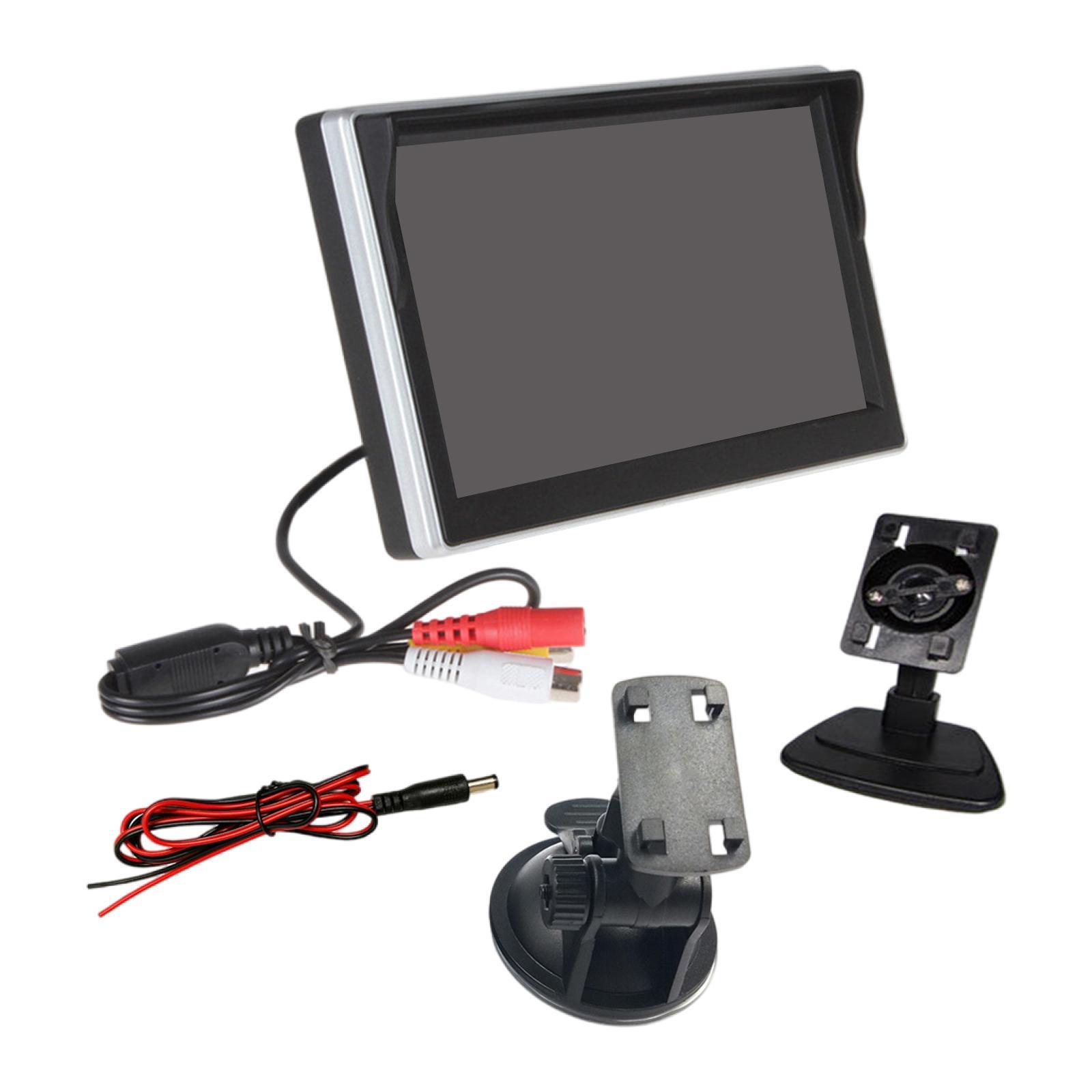 5" Car  LCD Monitor Screen Video Input  Fit for Parking Backup Camera