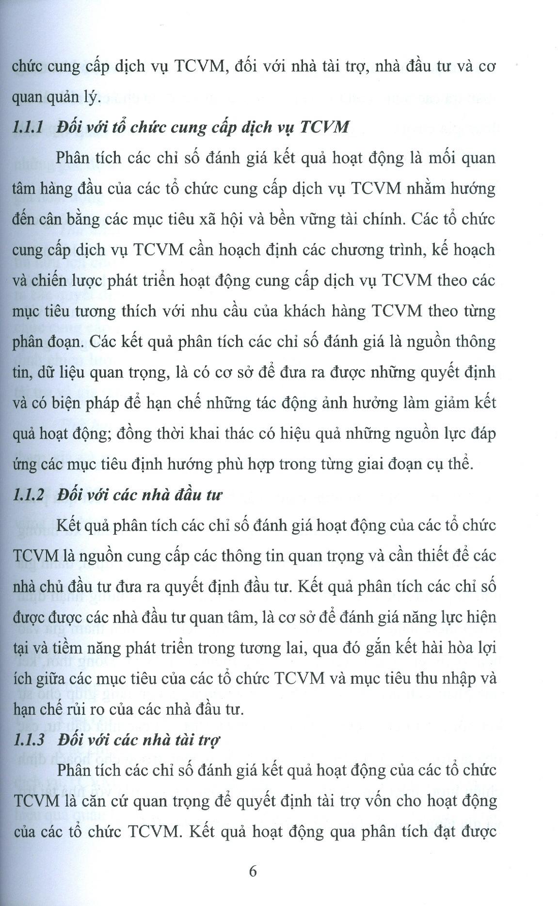 Tài Chính Vi Mô - Chỉ Số Đánh Giá Và Quan Hệ Tương Tác