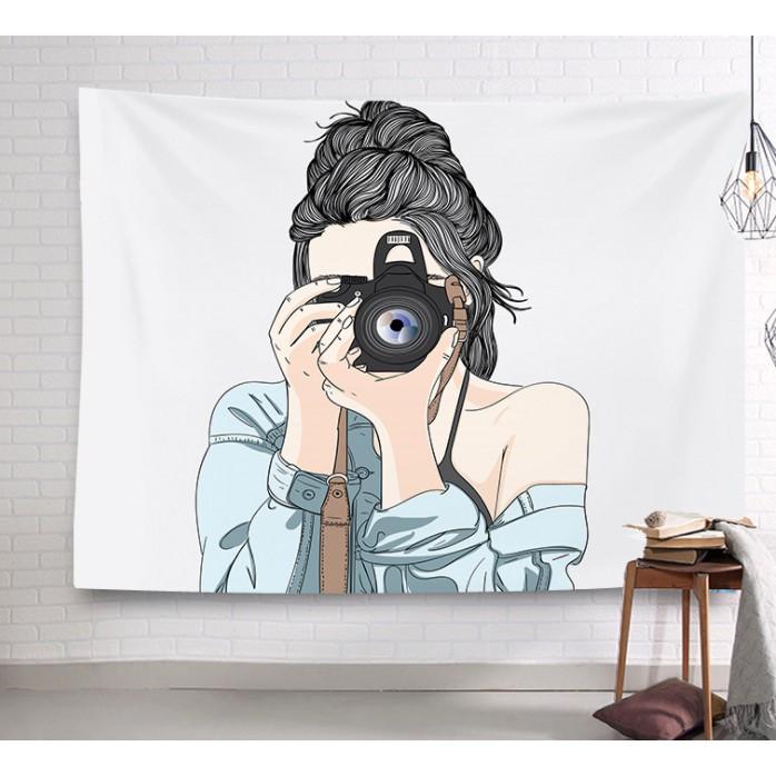 Thảm Treo Tường , Decor phòng ngủ, vải treo tường, tranh vải vintage
