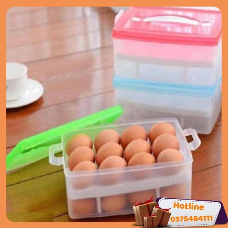 Hộp ĐựNg TrứNg 2 Tầng – Giao Màu Ngẫu Nhiên - Hàng Loại 1