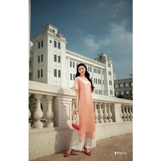 Áo dài cách tân phối tay loe