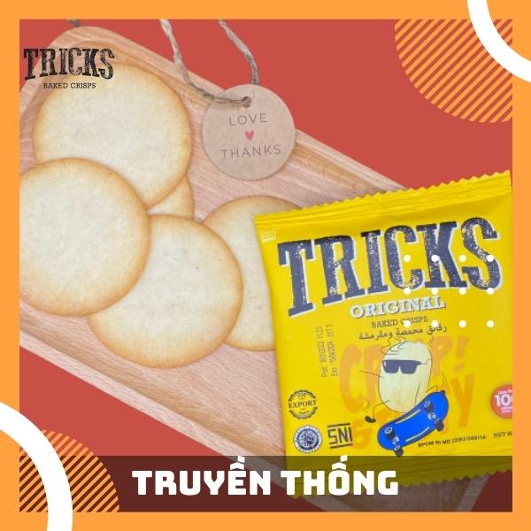 Bánh Crackers Khoai Tây Nướng Tricks 120gr (10 gói x 12gr)