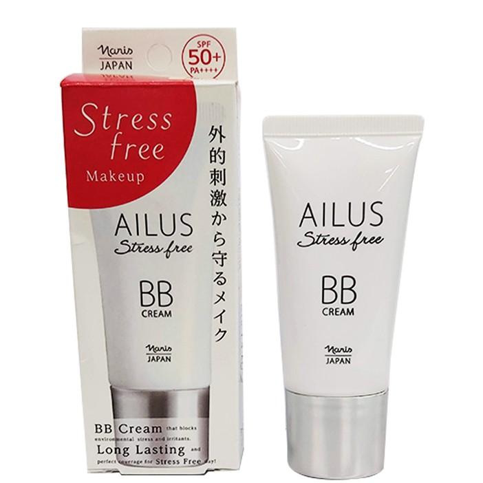 Kem BB trang điểm đa chức năng Naris Ailus Stress Free Cream Nhật Bản 30g