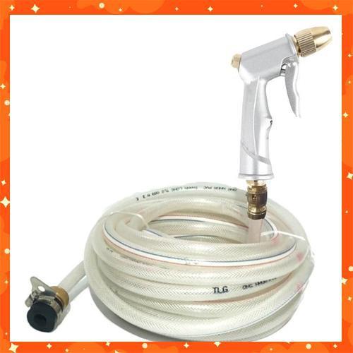 ️️ Bộ dây và vòi xịt tăng áp lực nước 300% rửa xe tưới cây 701498