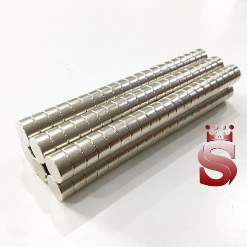 Nam châm vĩnh cửu kích thước 10x5mm mạ nikel
