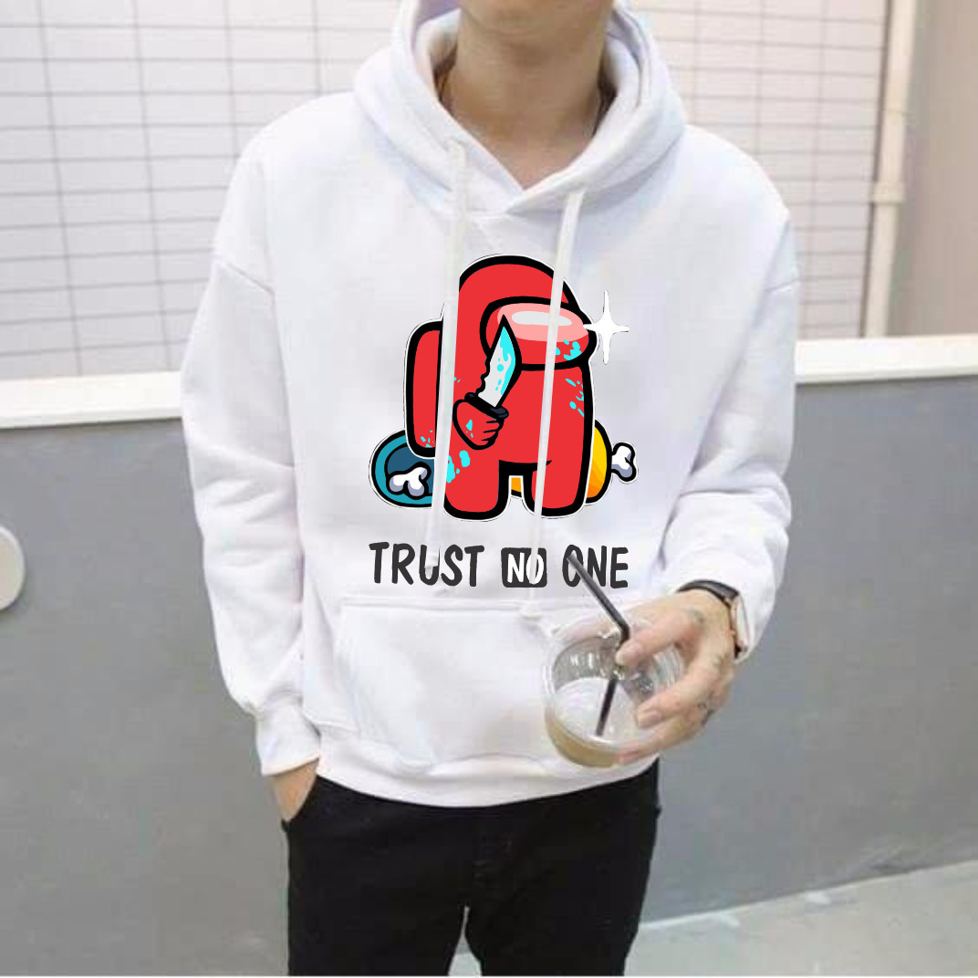 Áo AMong Us Hoodie Màu Trắng Hình Đỏ Chất Liệu Nỉ Bông Dầy Dặn Mềm Mịn Kiểu Dáng Trẻ Trung Phù Hợp Dành Cho Cả Nam Và Nữ Đủ Size 19 - 99 kg