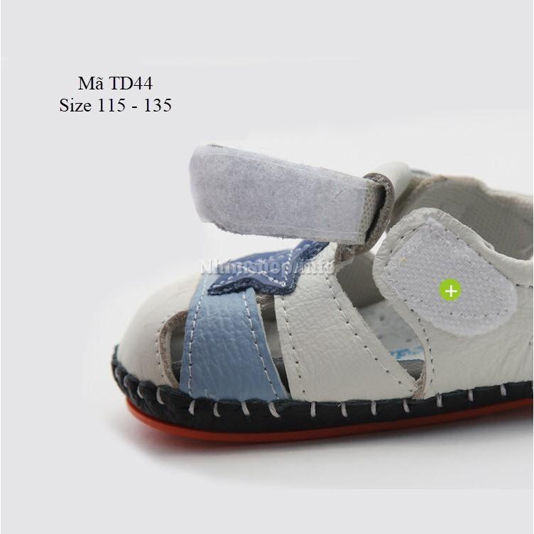 Dép sandal tập đi cho bé đế cao su chống trơn trượt dòng cao cấp cho bé trai 0 - 18 tháng TD44