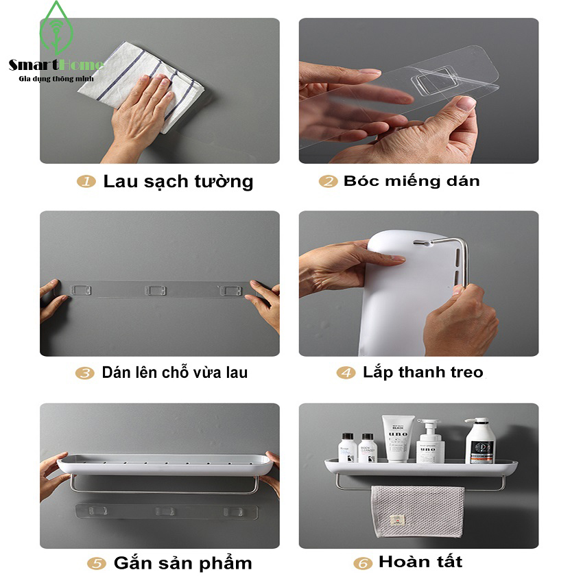 Kệ để đồ nhà tắm PH Green-COCO-E1923-Chất liệu ABS cao cấp, Tối ưu Không Gian, Tiện Ích,
