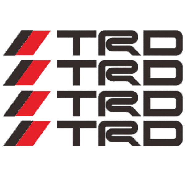 Bộ 4 tem tay nắm cửa ô tô TRD