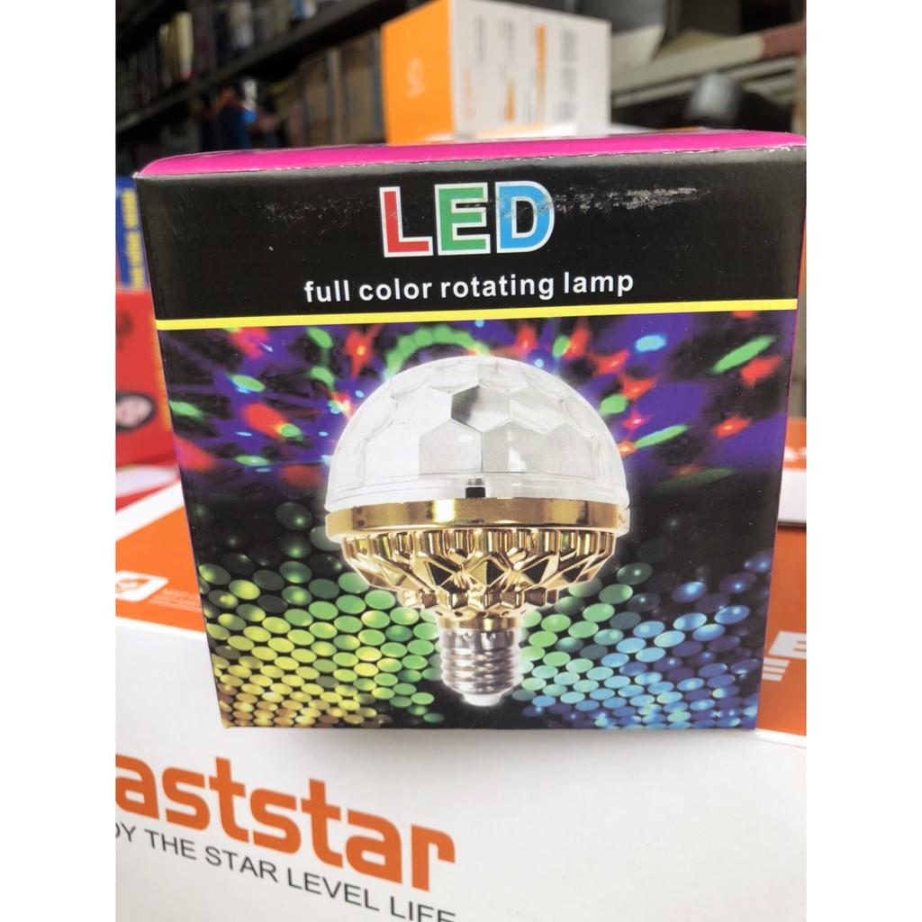 Bóng đèn LED xoay nhiều màu đui E27 dùng trong trang trí tiện dụng