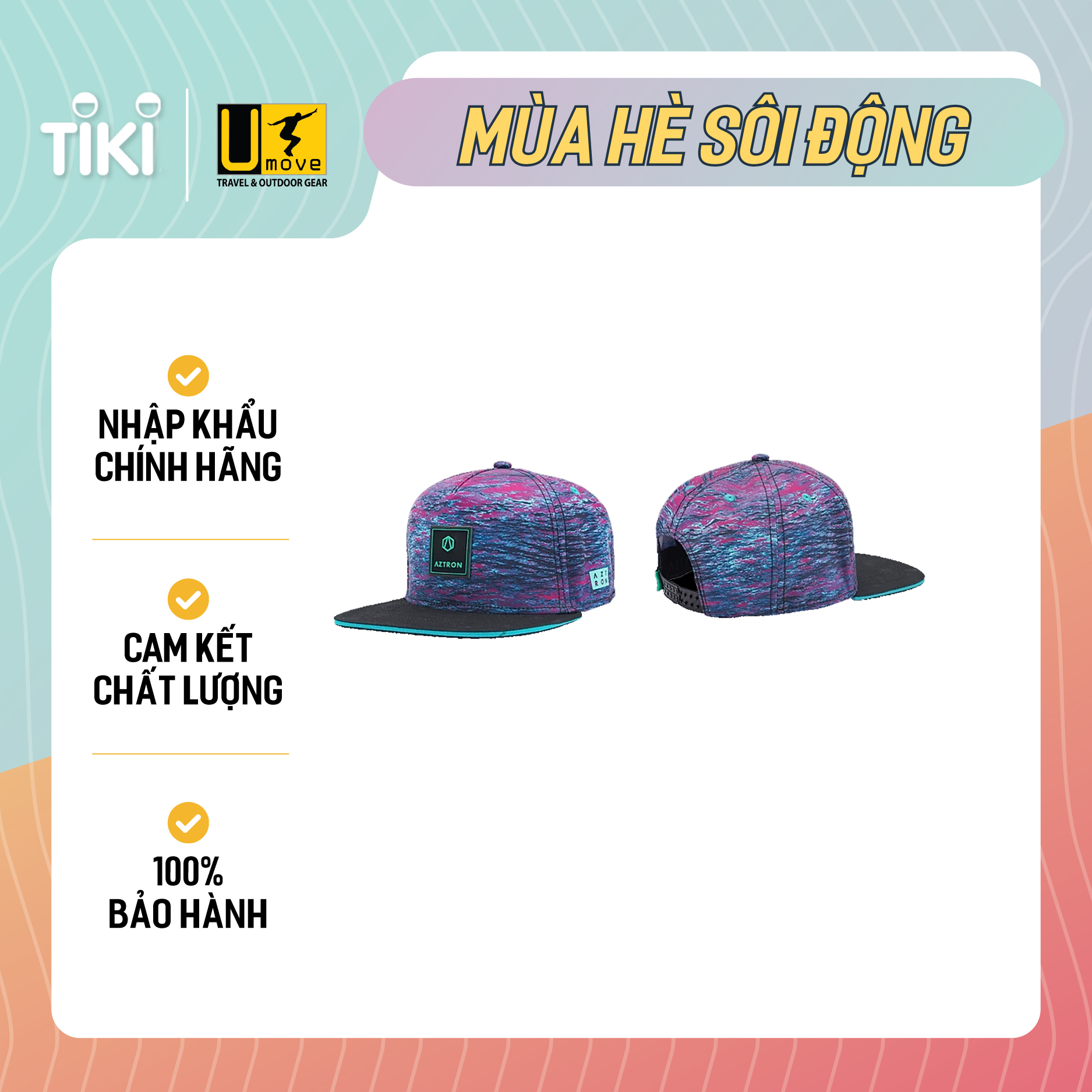 Mũ lưỡi trai Square Logo Cap AA-C200