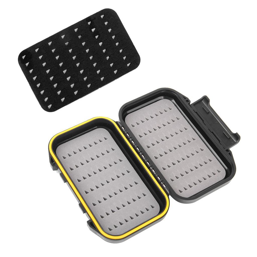 Double-layer Waterproof Fly Box Lure Storage Case with Foam Fly Drying Patch Replacement