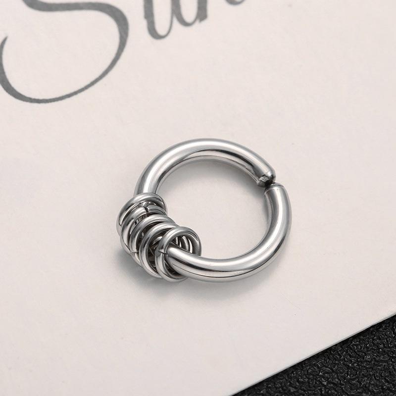 Khuyên tai kẹp nam tròn nữ GIÁ 1 CHIẾC Bạc không cần xỏ lỗ đơn giản đẹp Bông tai Unisex nhỏ xinh cao cấp Camcamvintage