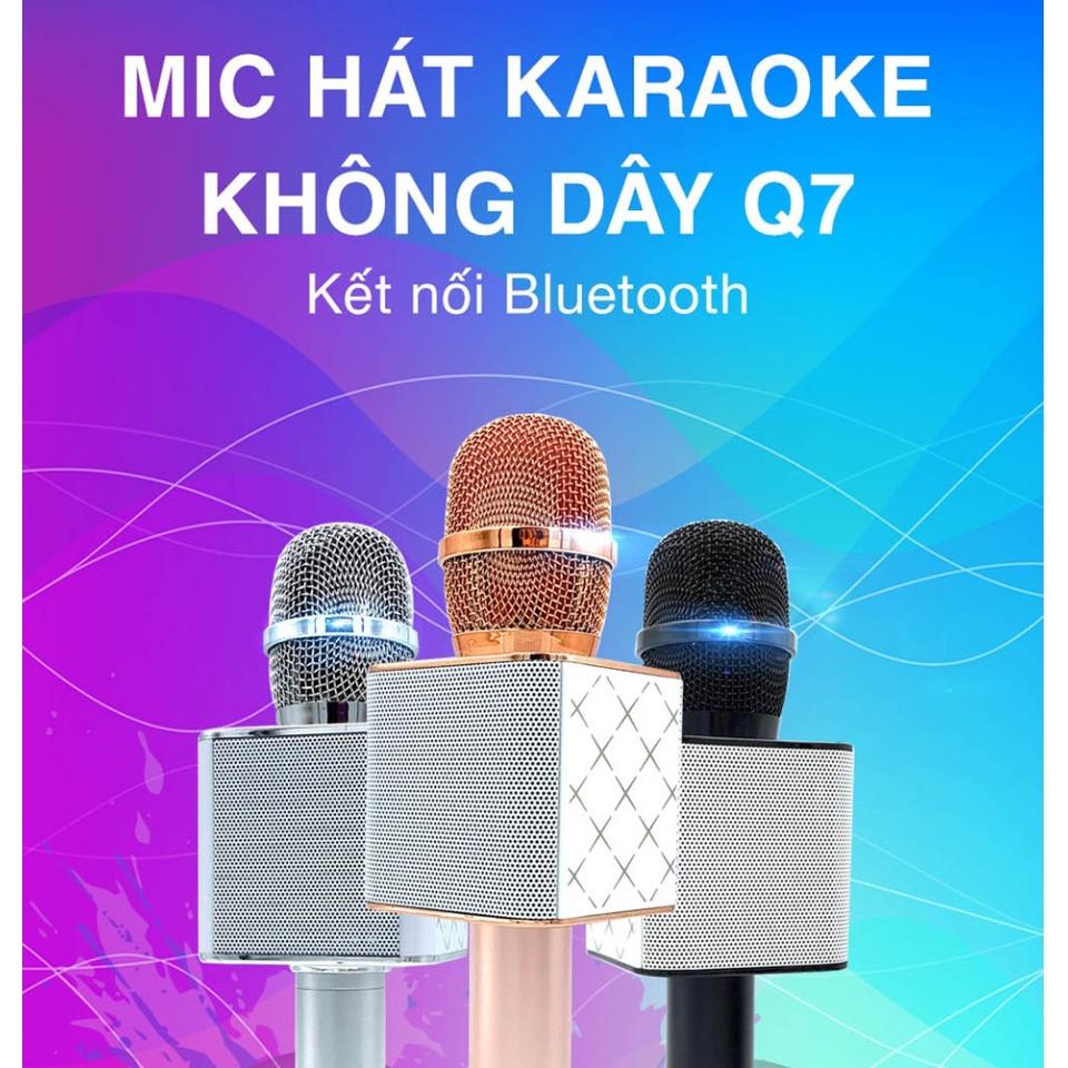 Micro karaoke tích hợp Loa Bluetooth Q7 - CAM KẾT BẢO HÀNH - MIỄN SHIP 14 NGÀY