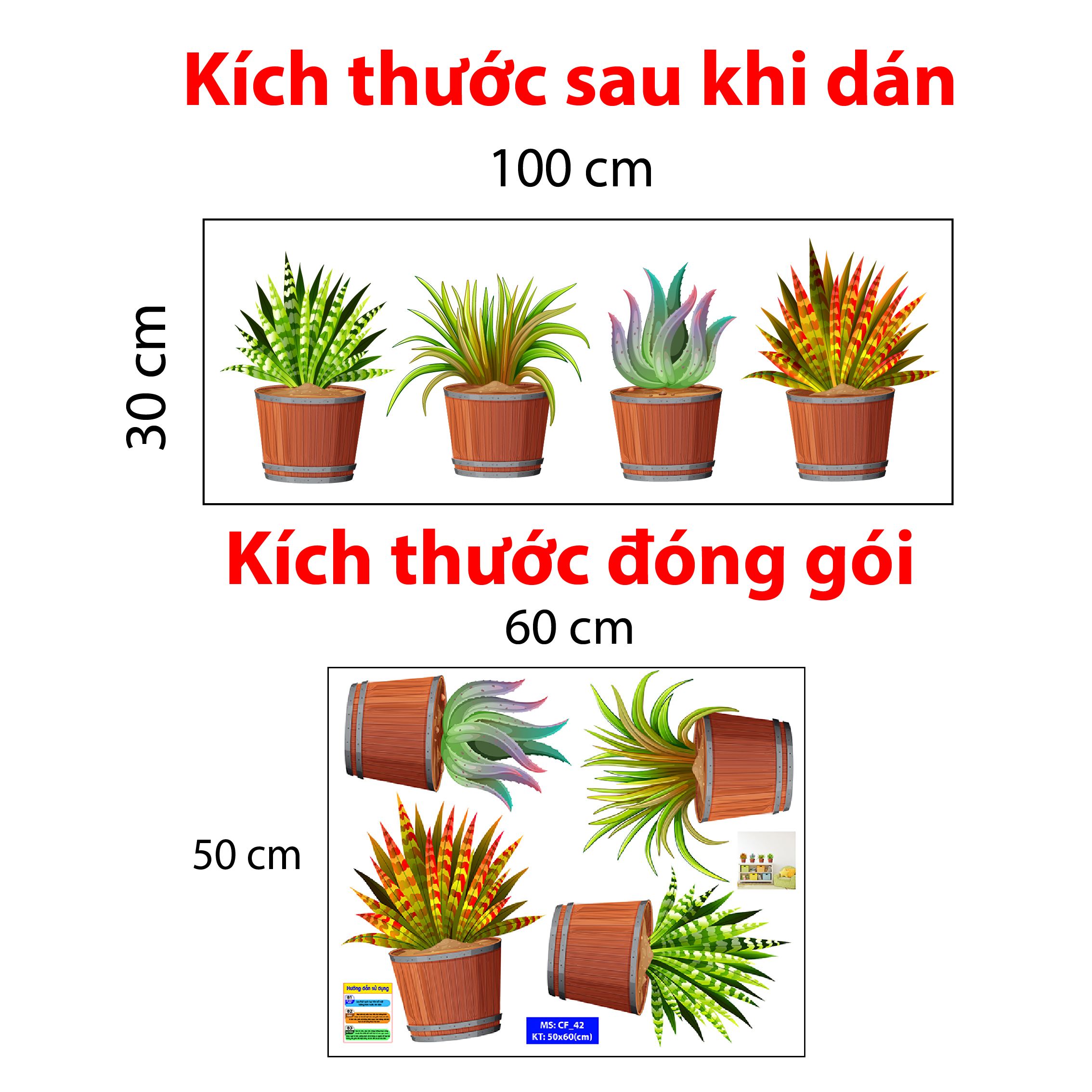 Decal trang trí quán số 42