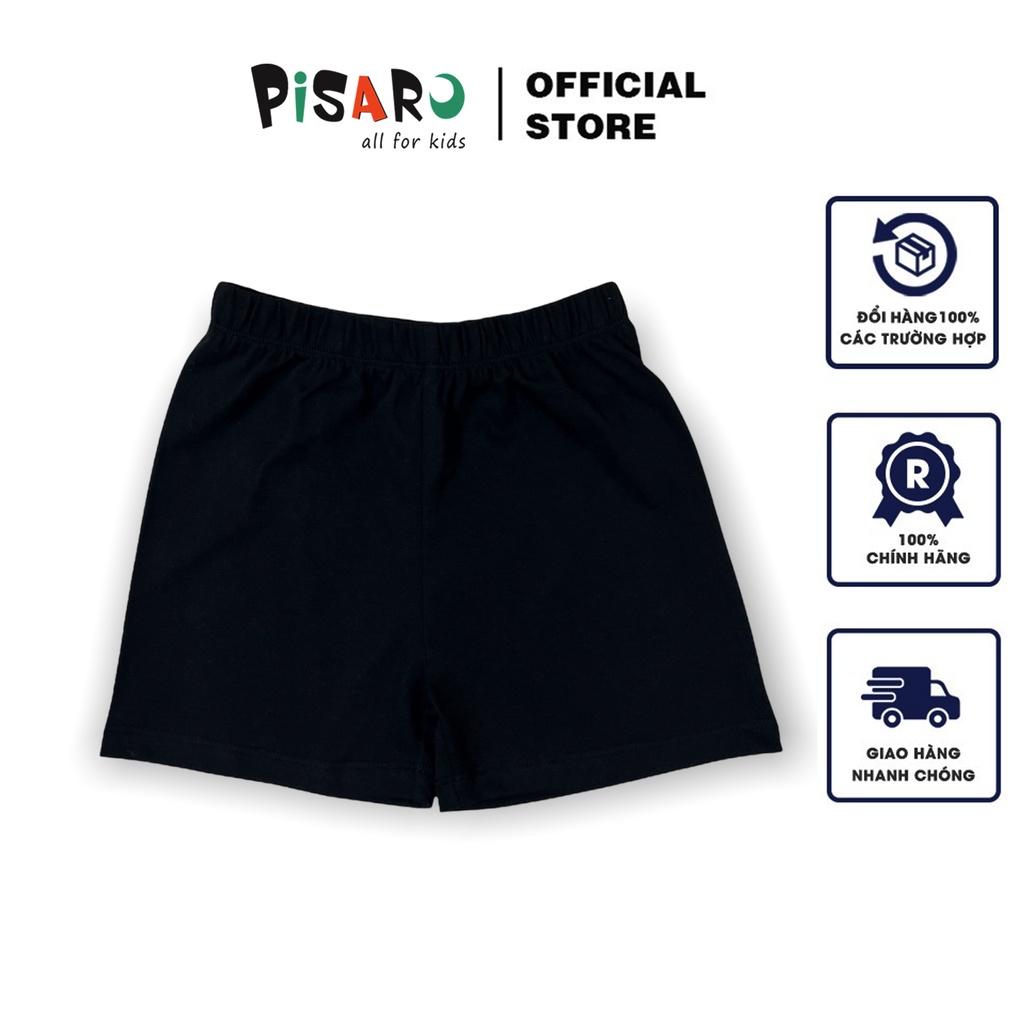 Quần đùi Pisaro Kids chất liệu cotton Hàn cho bé trai bé gái, quần short cho bé mặc hè