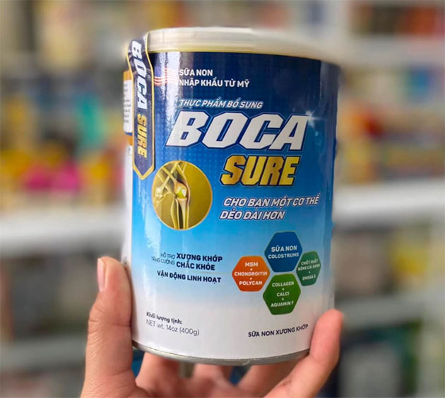 Sữa BOCA SURE -  Sữa Non Hỗ Trợ Xương Khớp nhập khẩu từ Mỹ Hộp 400gr