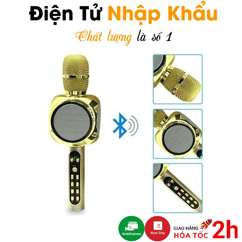 Micro Karaoke Bluetooth JVJ YS-90 Micro Hát Kèm Loa Kết Nối Thẻ Nhớ, USB Hỗ Trợ Ghi Âm