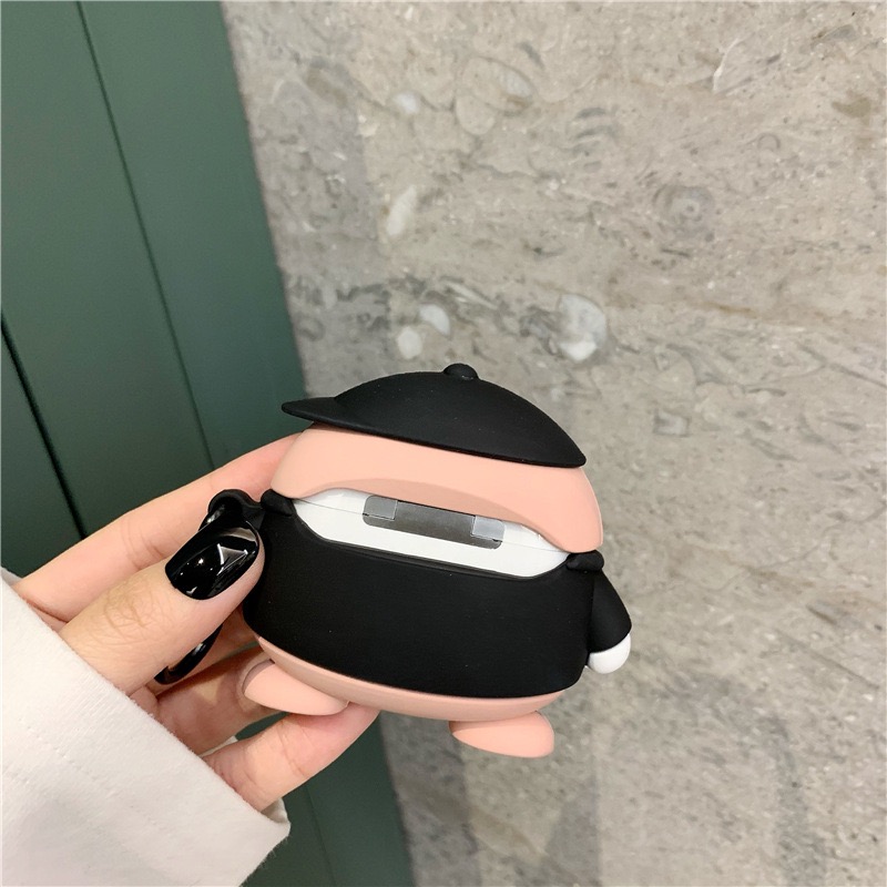 Bao ốp dành cho airpods 1/2/pro, chất silicon dầy chống bẩn in hình cute