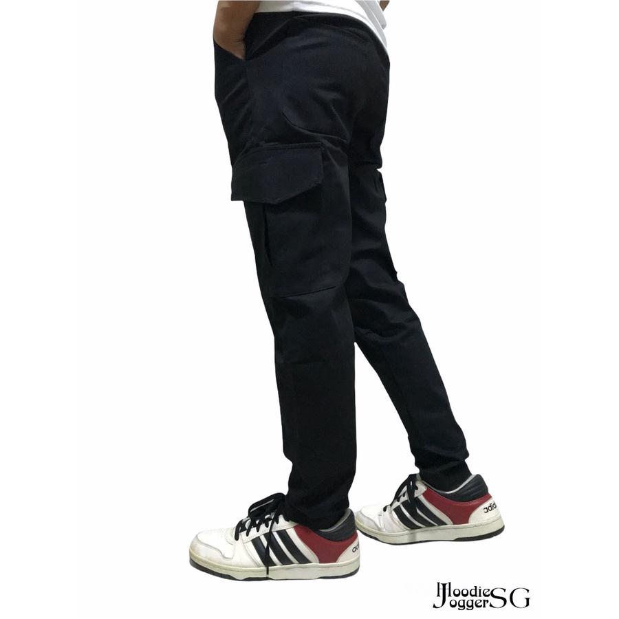 Quần basic túi hộp nam nữ, chất kaki dày dặn, co giãn.